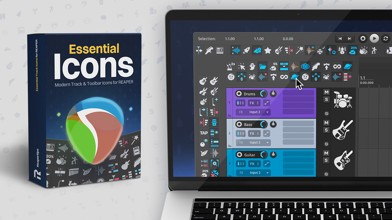 Quickest way to add icons to your tracks