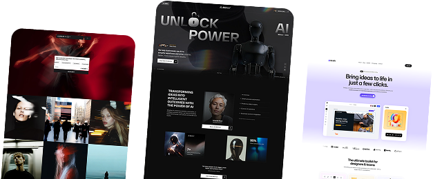 Preview of Framer website templates for startups and agencies