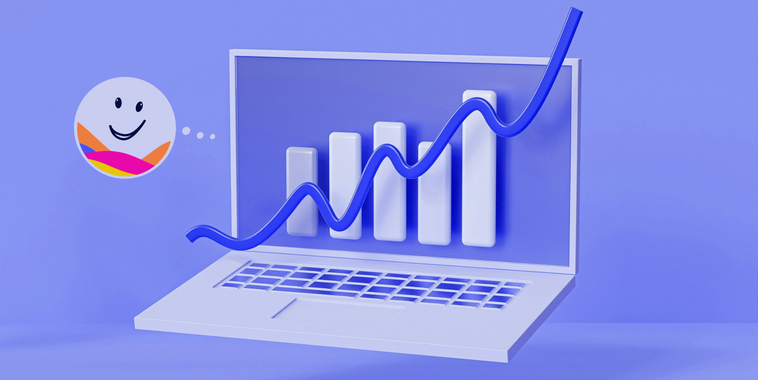 An image of an upwards graph, indicating the conversion-centered design JoyfloBec provides. 