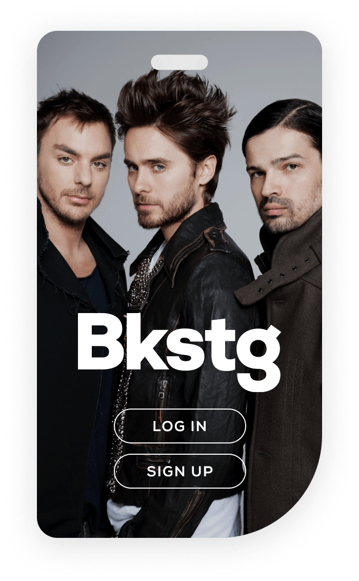 Bkstg Login Screen
