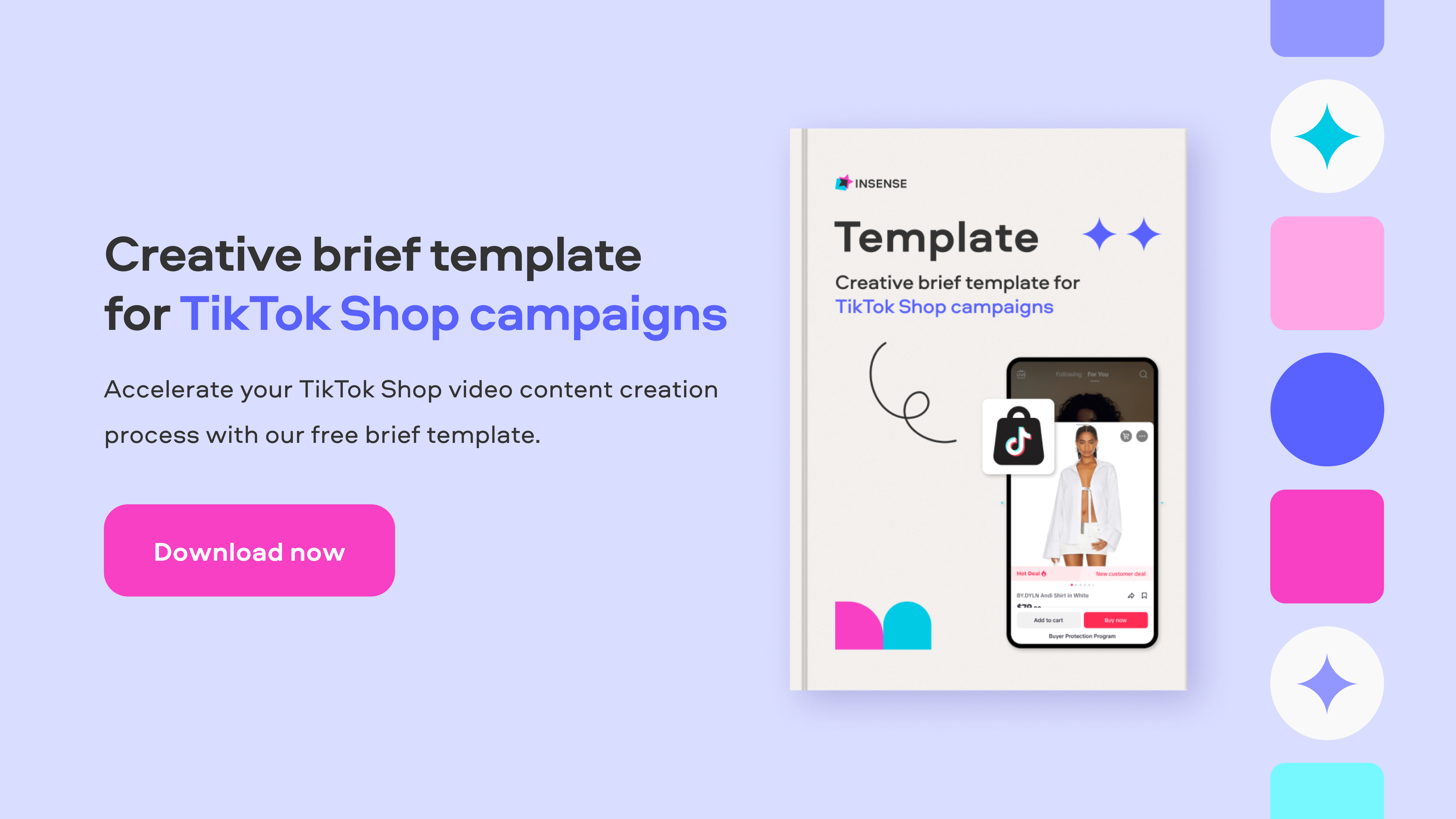 Creative brief template for TikTok Shop campaigns