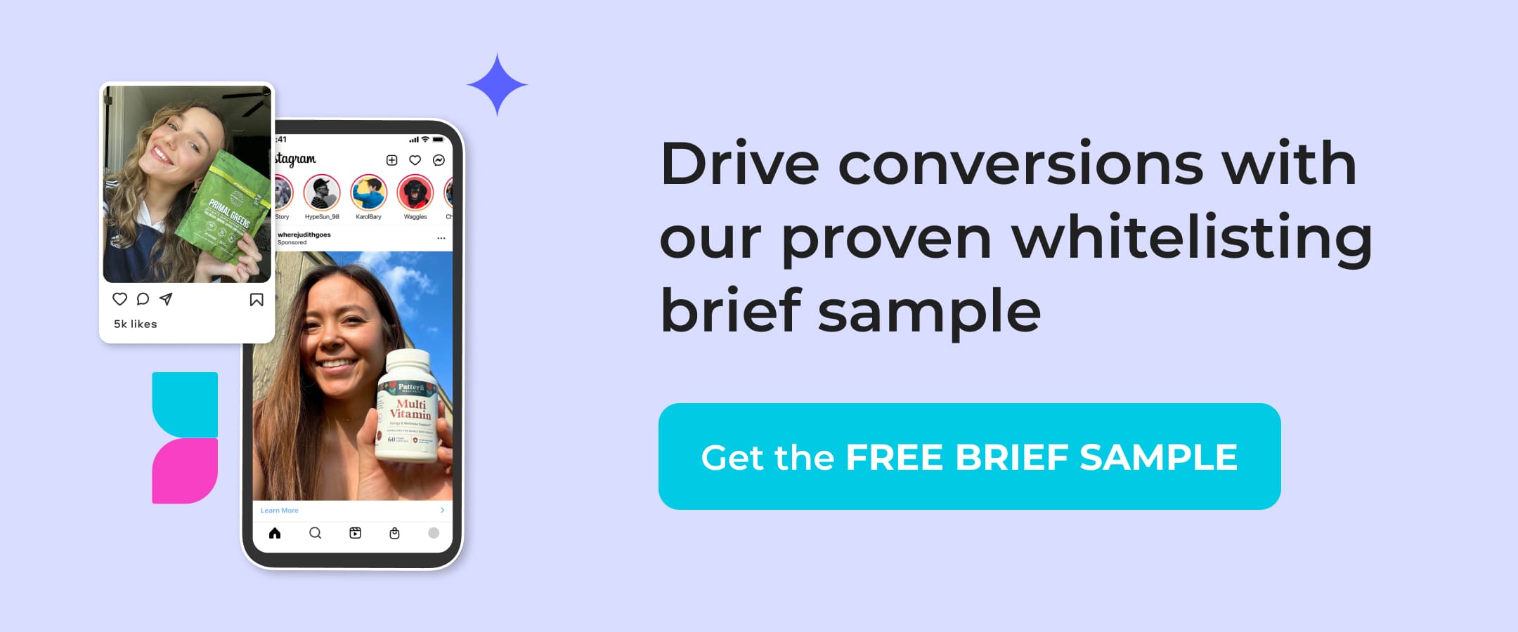 Meta Whitelisted Ads brief sample to drive conversions