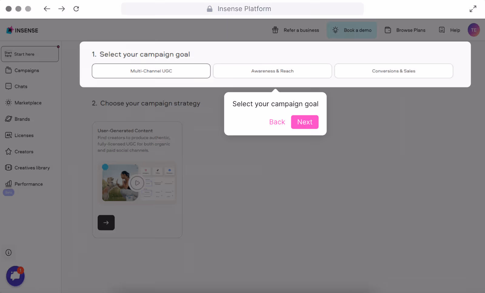 Finding Influencers in insense