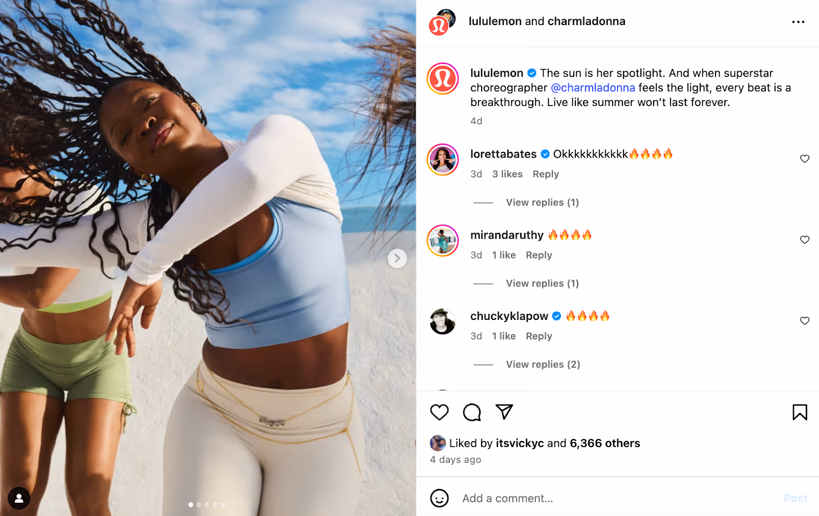 Lifestle influencers on Instagram