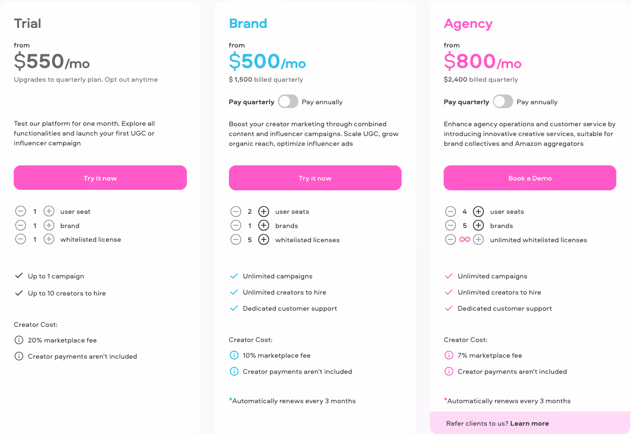 Insense Sel-service plans