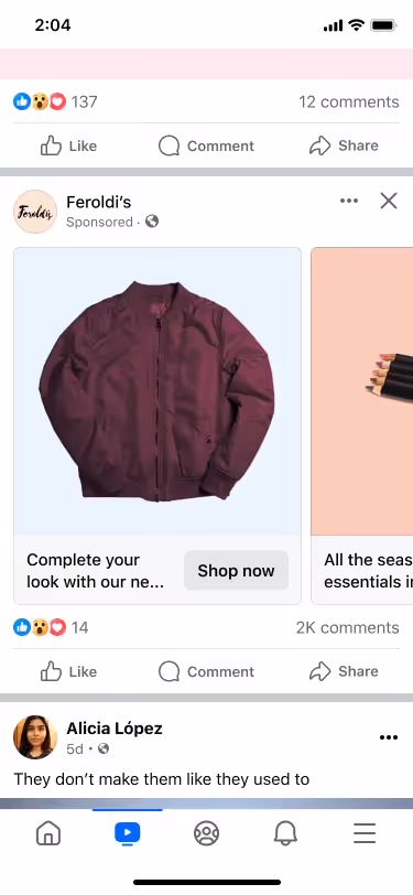 FB Carousel ads