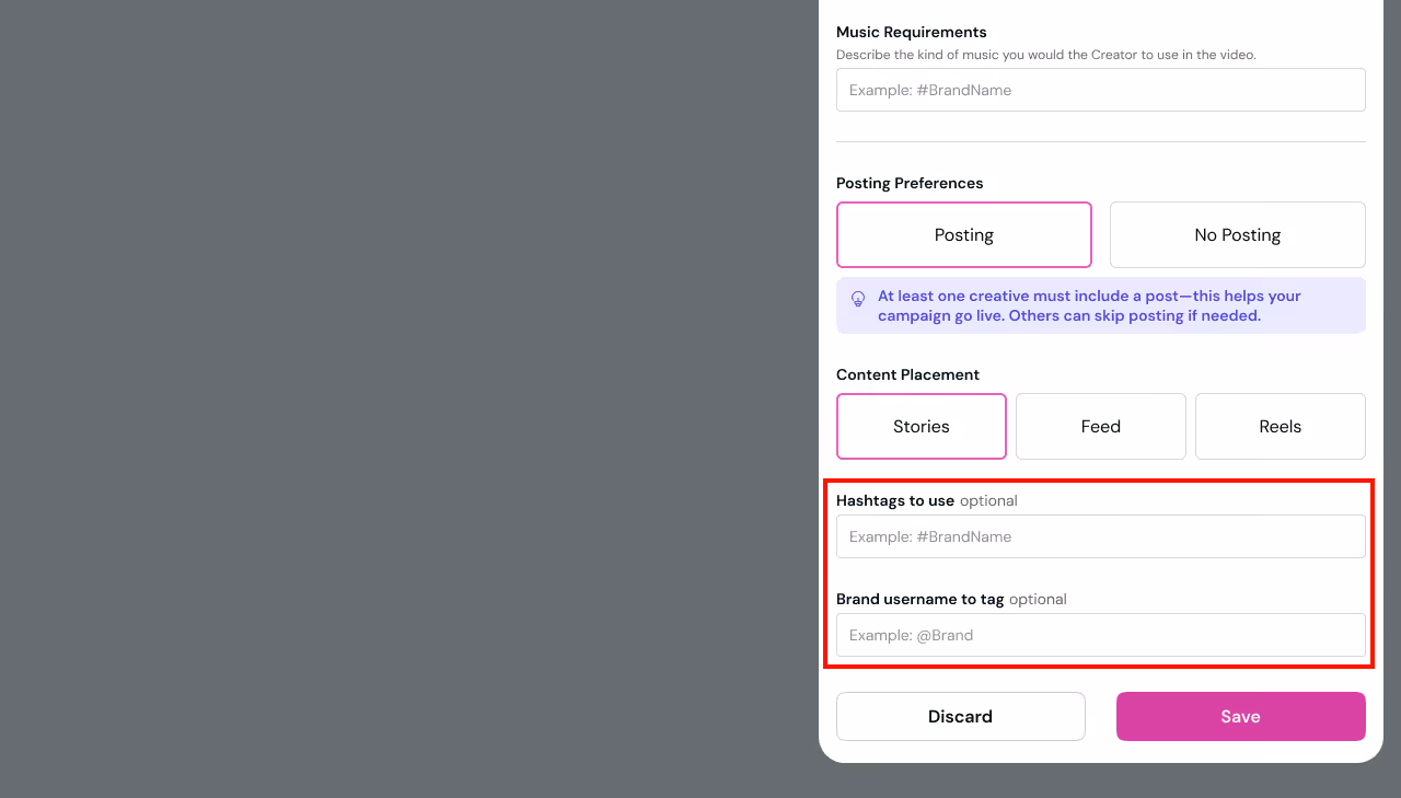Campaign Brief Details