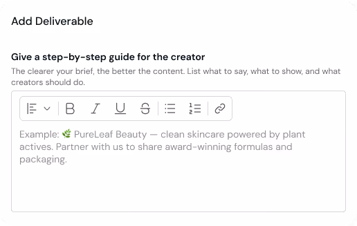 Creative descriptions