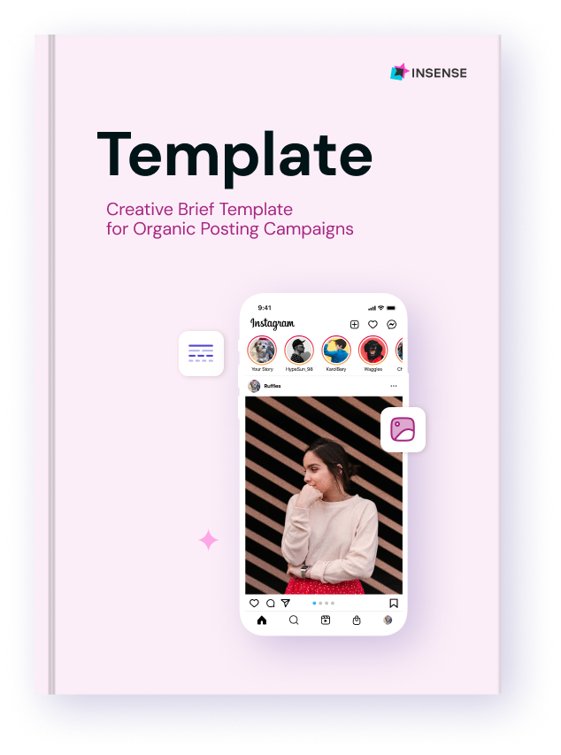Creative brief template for organic posting campaigns