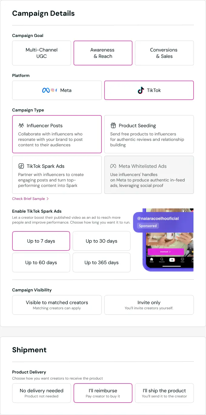 Campaign Info - Creative Brief