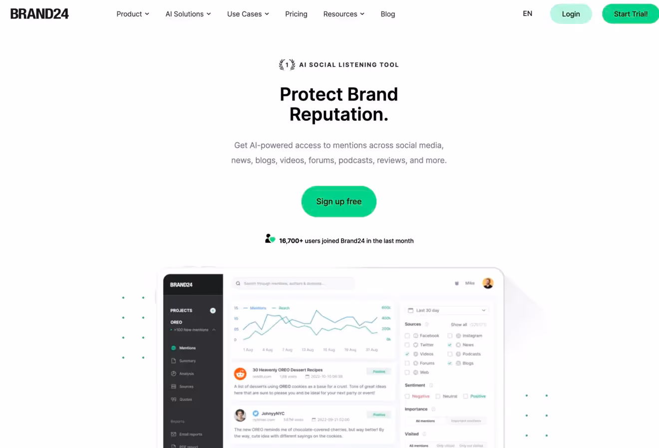 Brand24 website