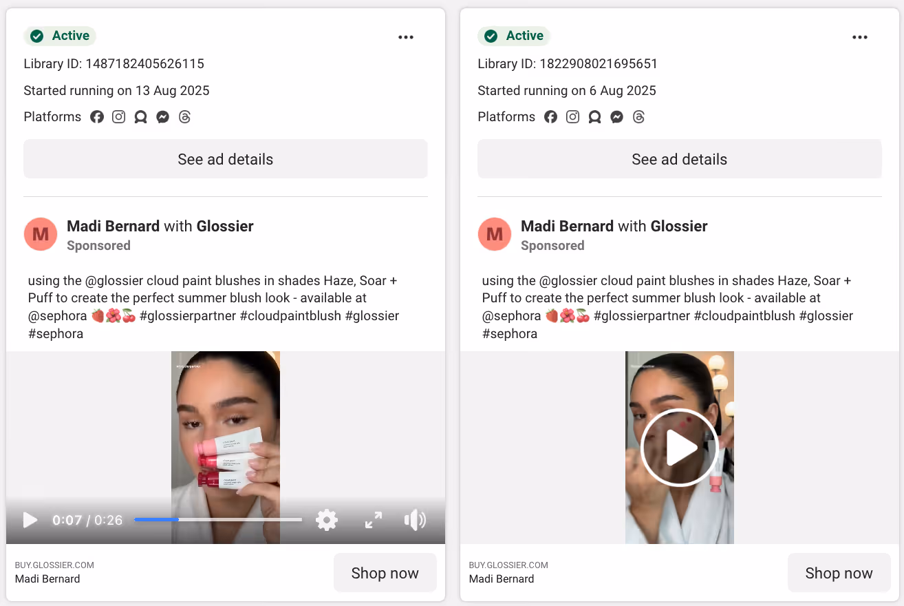 Beauty creator ugc ad