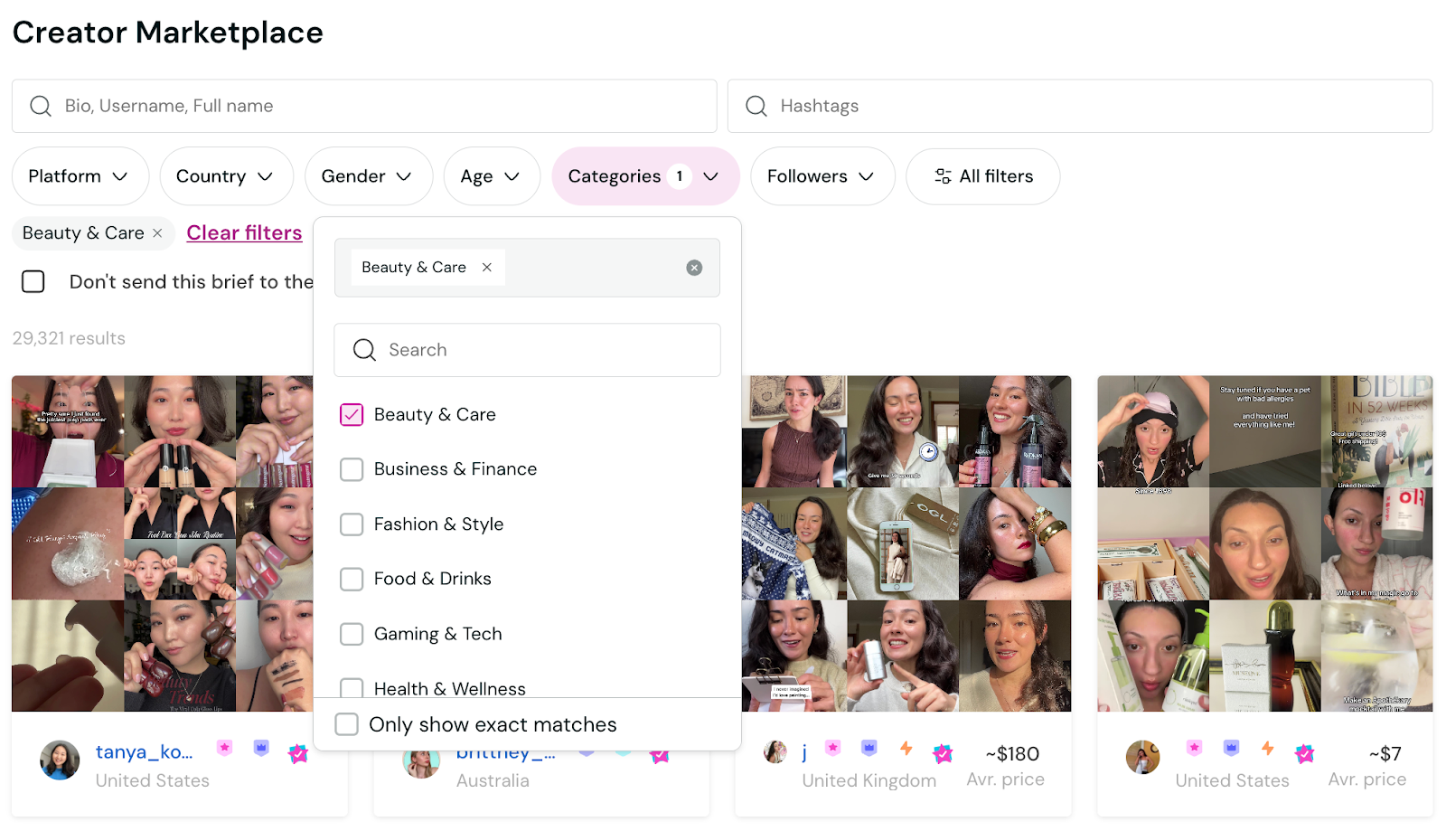 Creator Marketplace of Insense