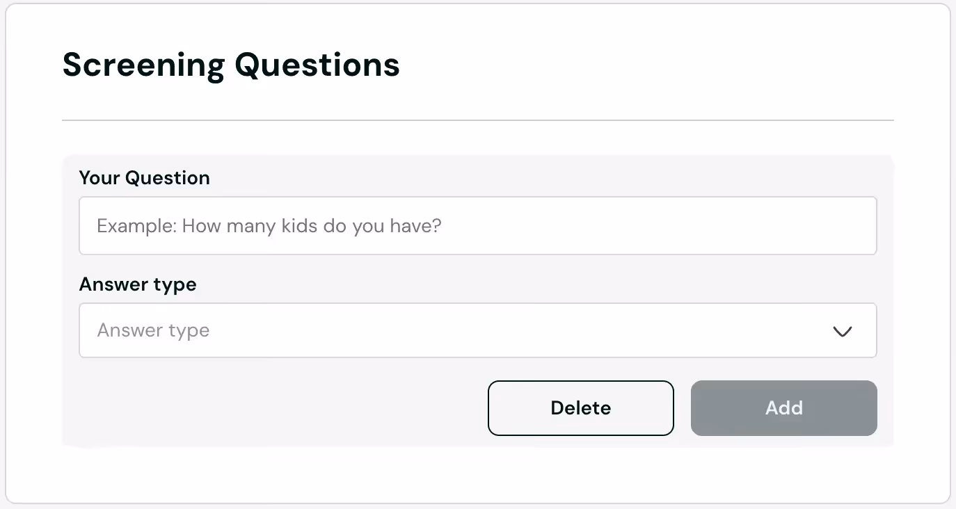 Insense's brief builder for screening influencers