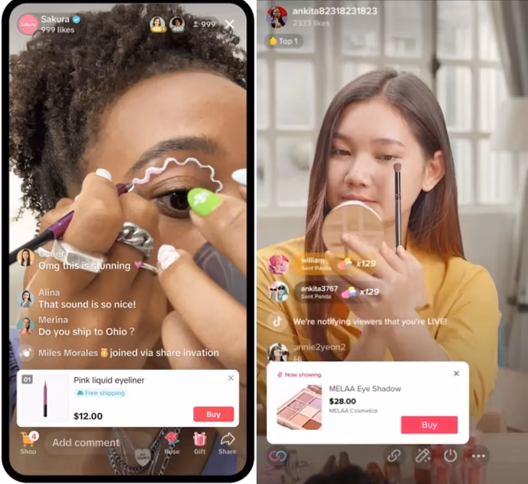 Live Shopping Ads on TikTok