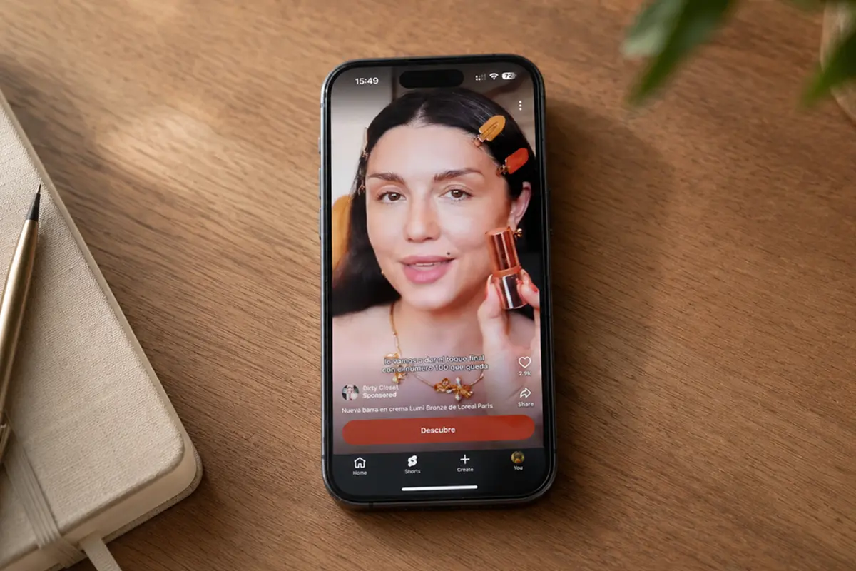 An example of YouTube Shorts Ads