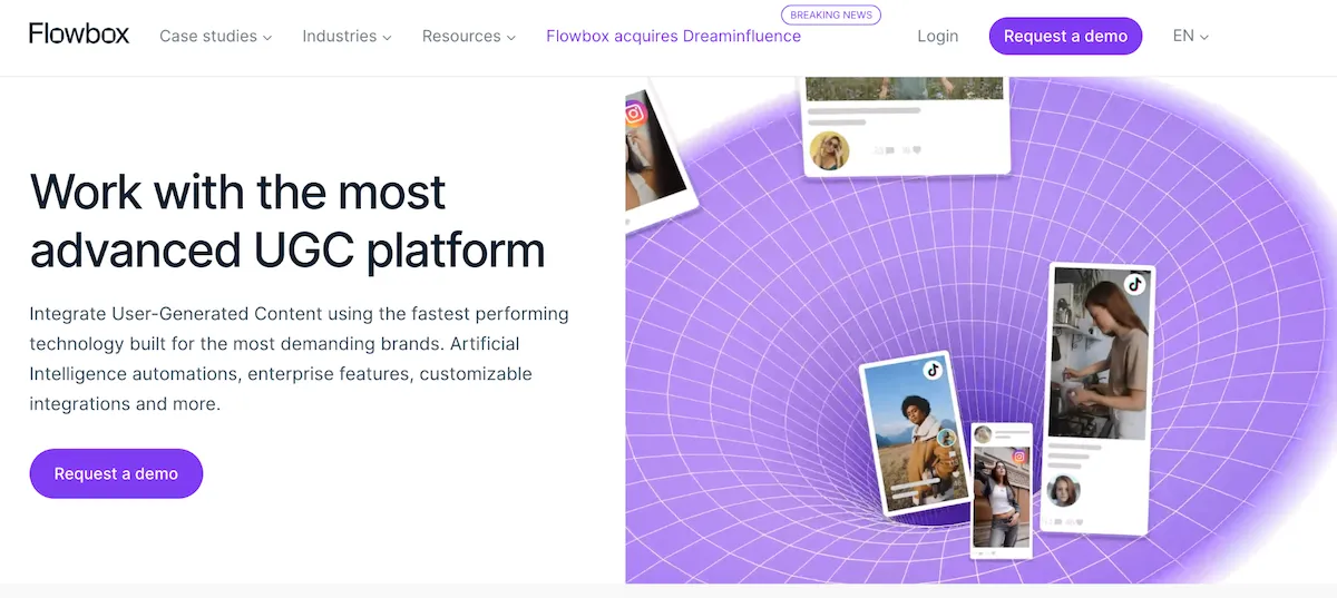 Flowbox home page