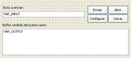 Aplicación de ejemplo de puerto serie