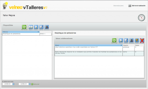 vTalleres - Panel principal