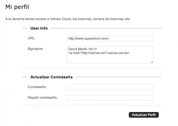 Firma y URL