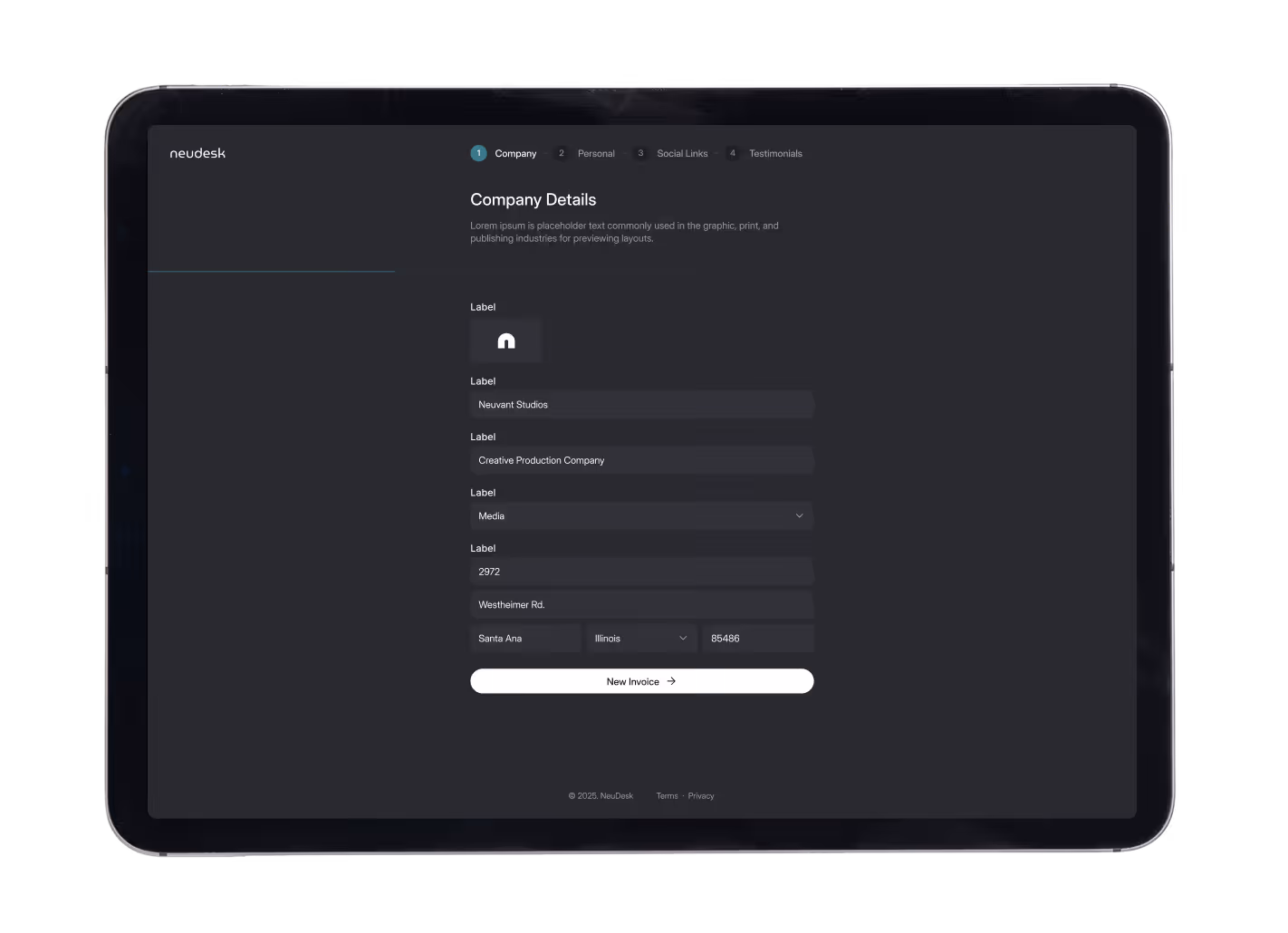 Neudesk Interface
