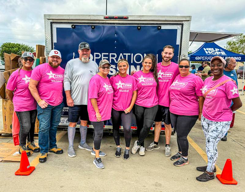 H‑Town Dream Center disaster relief team group photo