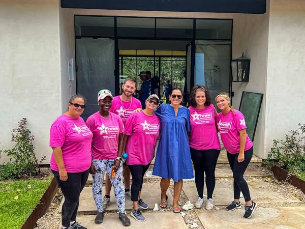 Dream Team at the flooded home in Kerrville