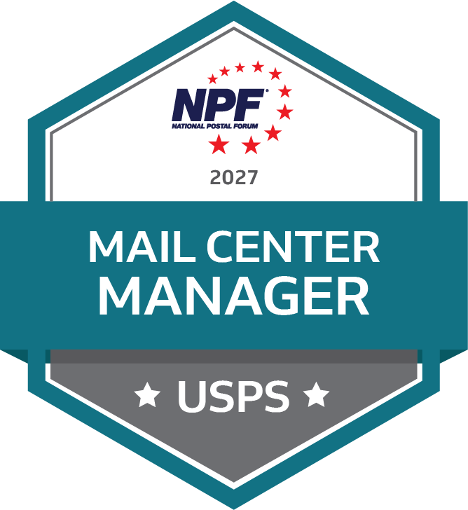 Mail Center Manager Badge