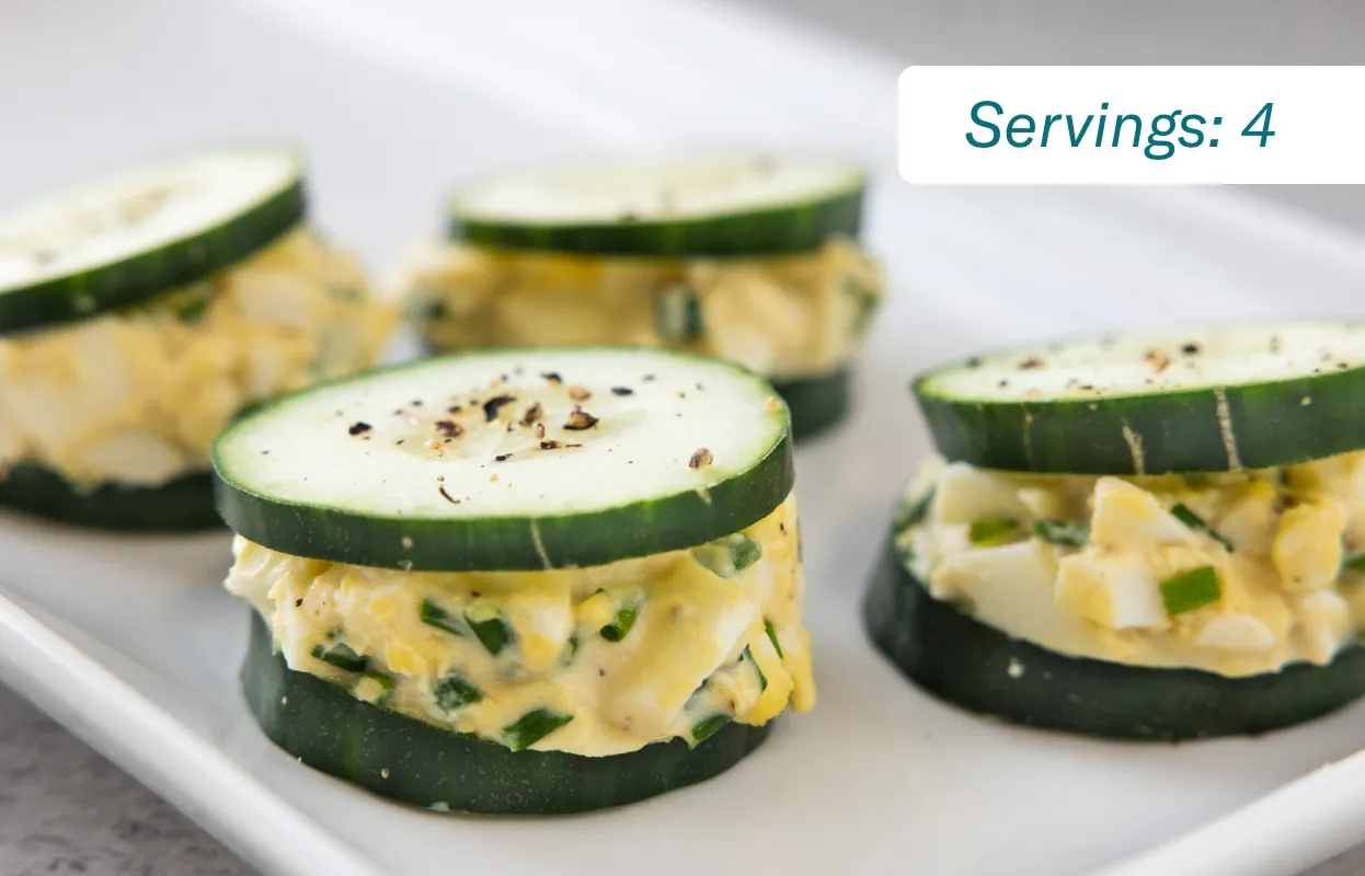 Cucumber Egg Salad Bites