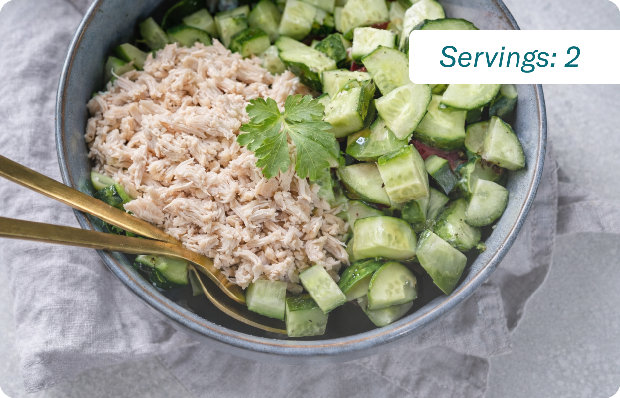 Lemon Poached Chicken Garden Bowl