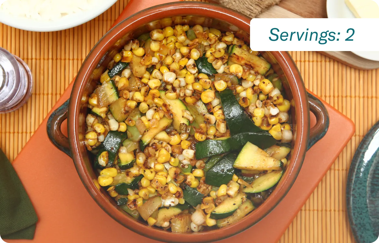 Savory Squash & Corn Skillet