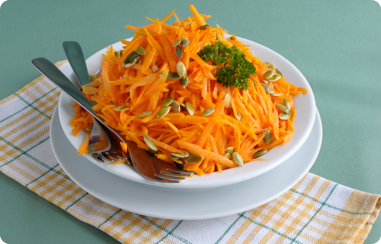 Carrot Lemon Crunch Salad
