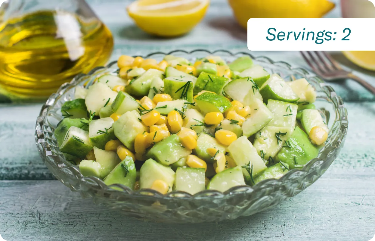 Crisp Corn & Cucumber Garden Salad