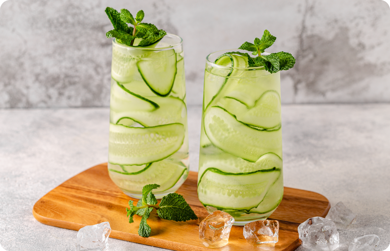 Cooling Cucumber Lemon Refresher