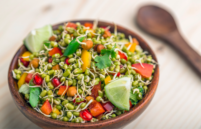 High-Protein Mung Bean Sprout Salad