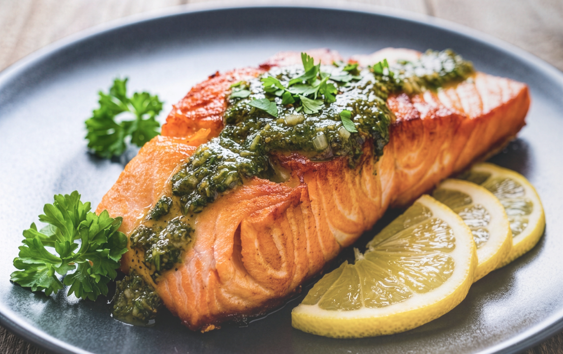 Seared Sockeye with Italian Salsa Verde