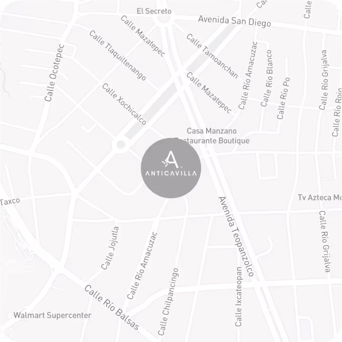 Mapa - Anticavilla Hotel en Cuernavaca