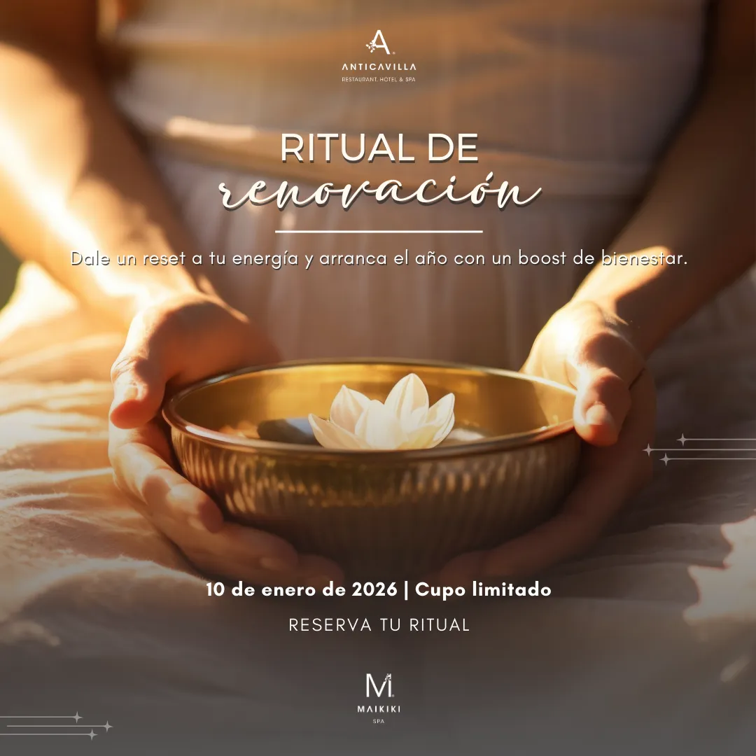 Ritual de renovación en Spa de Anticavilla - Hotel Boutique