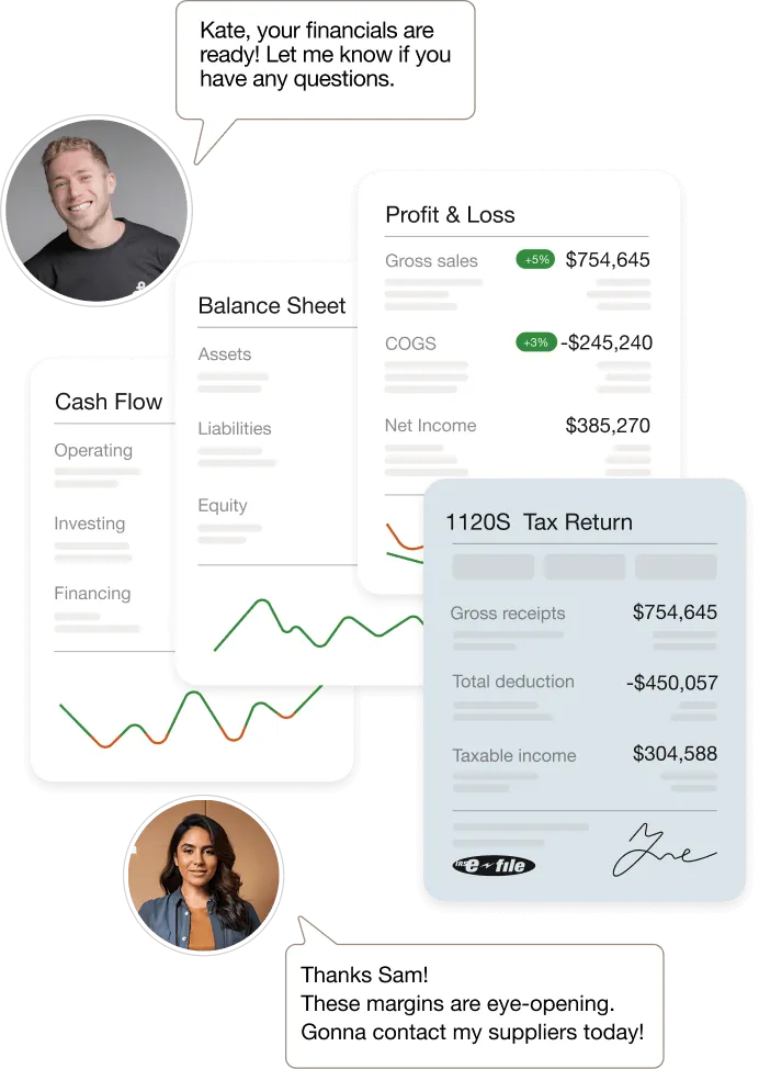 Flawless books, tax returns, & actionable data