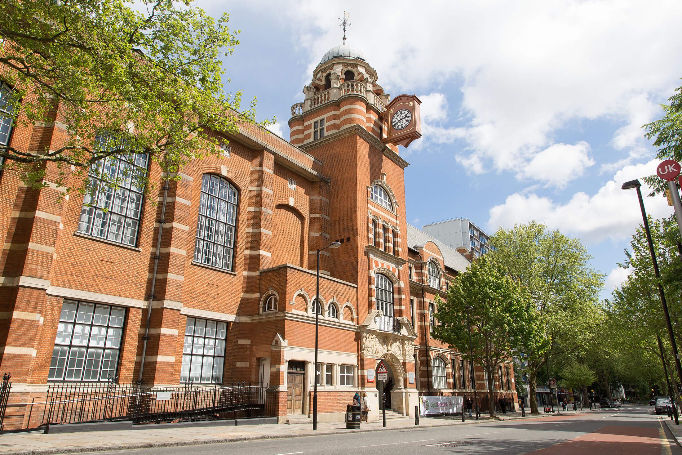 A photo of the entrance to City St. George's, University of London
