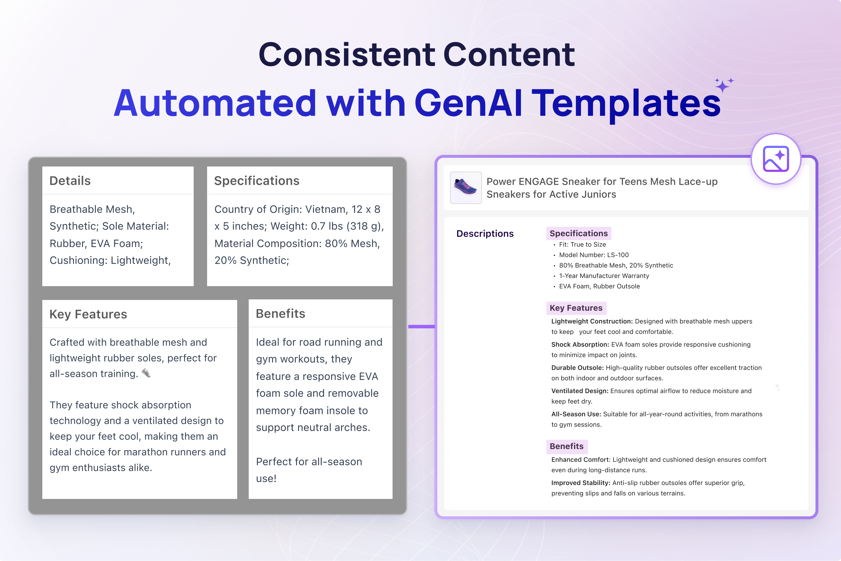 New Trustana GenAI content templates, automated image extraction tools, and new AI validation workflows