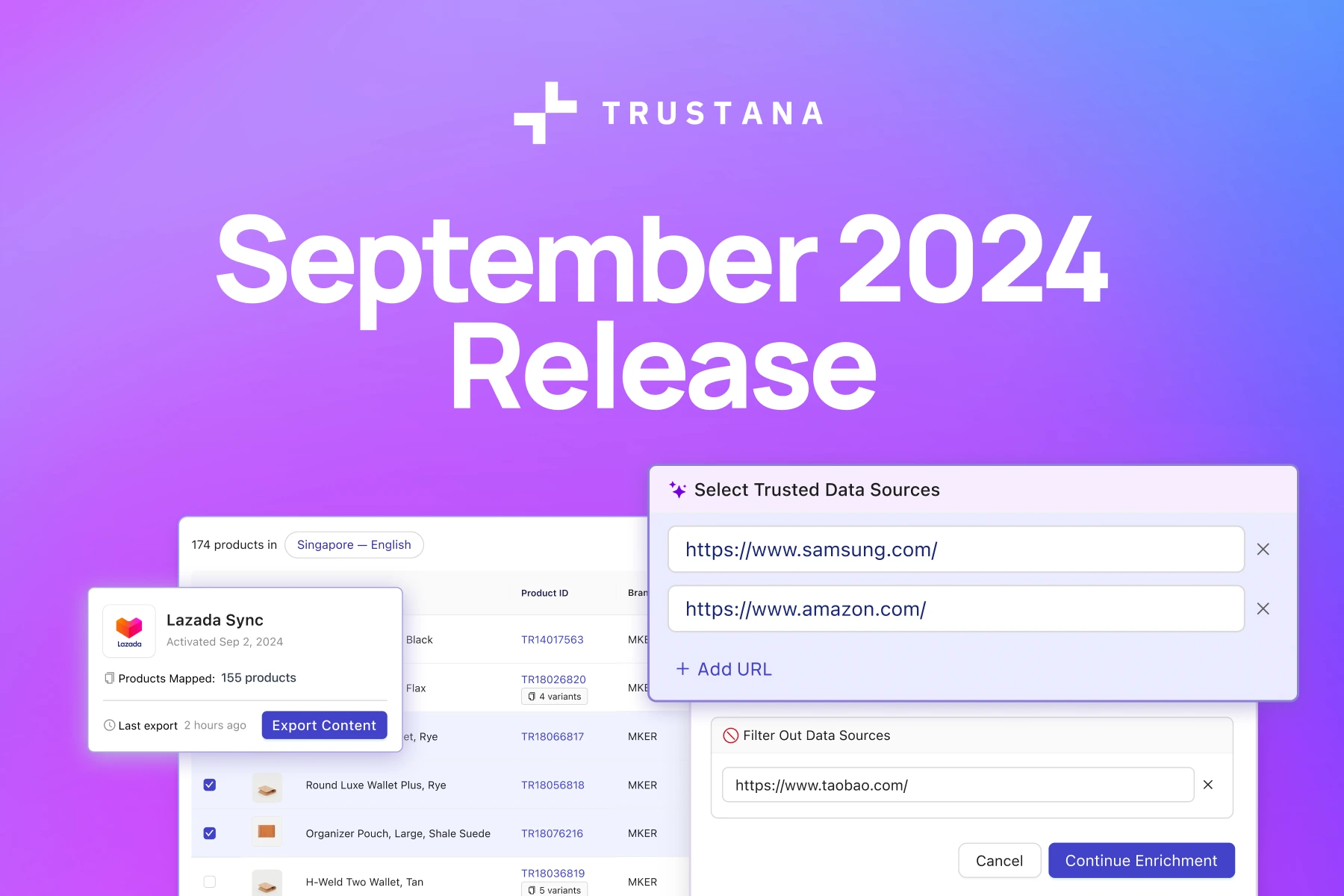 Trustana September 2024 Product Release