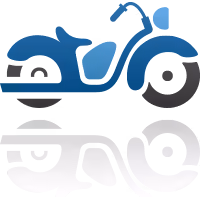 motorcycle insurance illustration concept