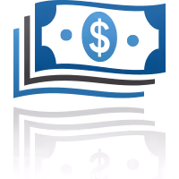 dollar bills paper currency illustration concept