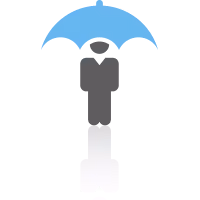 life insurance umbrella illustration concept