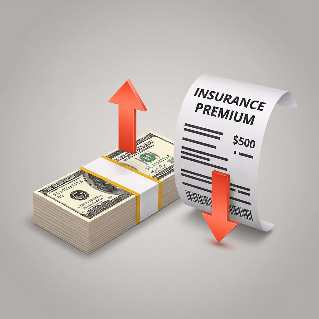 raising deductibles - concept image
