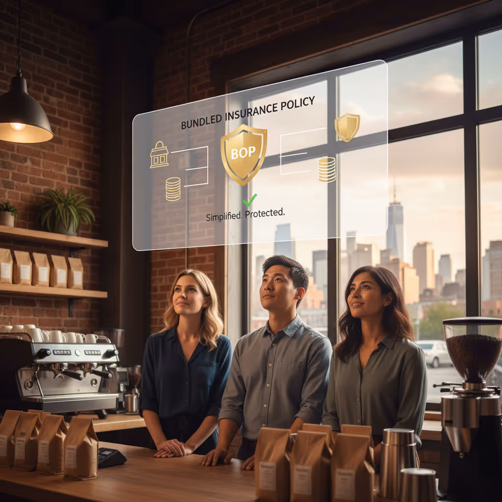 Team discussing ideas in a coffee shop