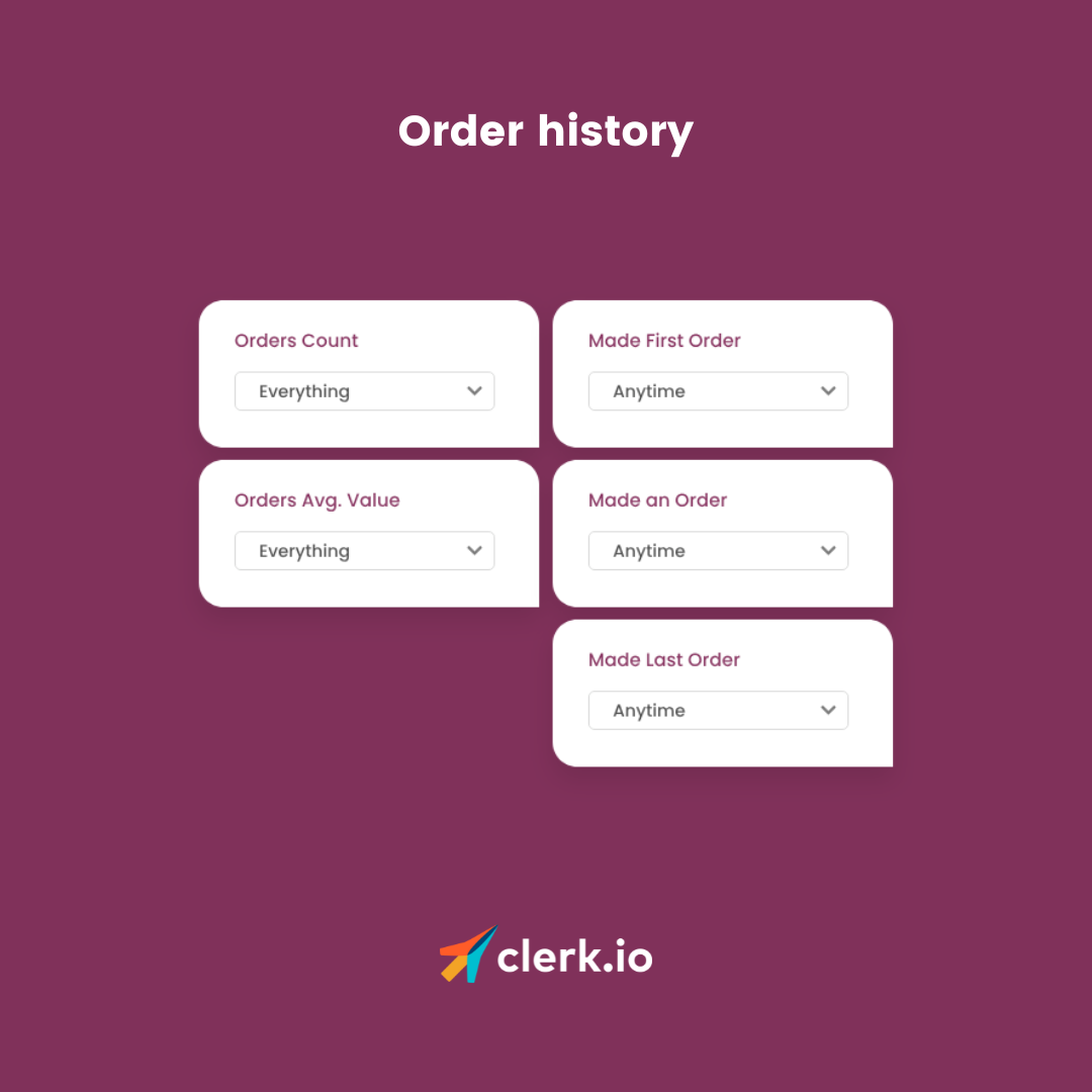 Image illustrating order history