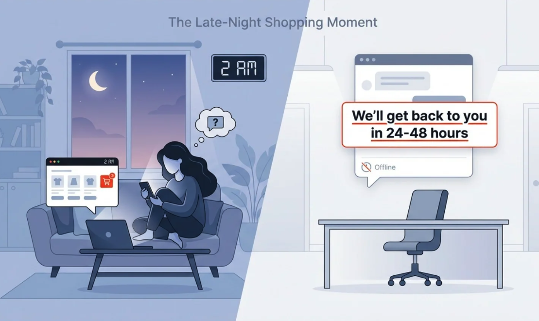 24/7 AI Sales Assistants for Ecommerce: What They Are and How They Work