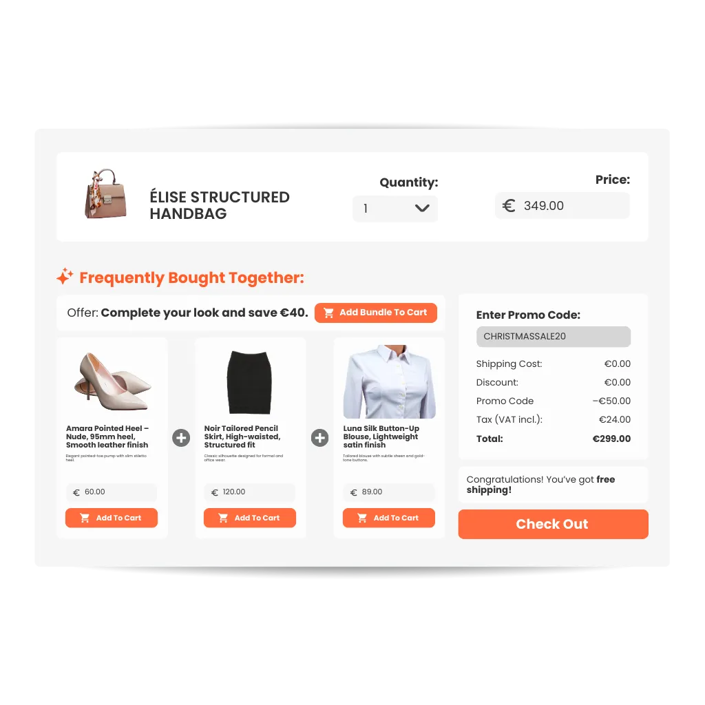 Increase Order Value with Full Basket Product Recommendations